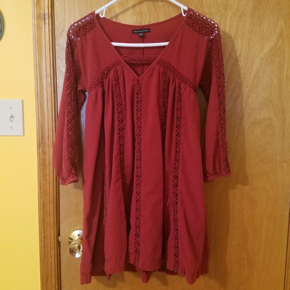 American Eagle Outfitters | Dark Red Tunic Dress